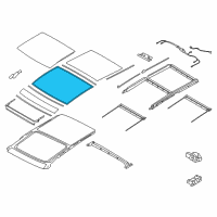 OEM 2015 Hyundai Tucson Weatherstrip-Panoramaroof Mov/Glass Diagram - 81619-2S010