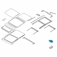 OEM 2015 Hyundai Tucson Motor Assembly-Panoramaroof Diagram - 81631-2S500