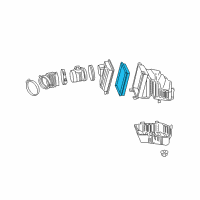 OEM Chevrolet Monte Carlo Filter Element Diagram - 10350737