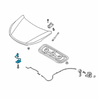 OEM 2022 Hyundai Santa Fe Latch Assembly-Hood Diagram - 81130-S1000