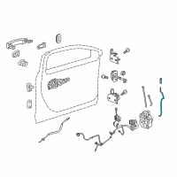 OEM 2014 Chevrolet Malibu Lock Rod Diagram - 22847385