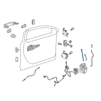 OEM 2015 Chevrolet Malibu Control Rod Diagram - 25941393