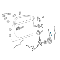 OEM 2016 Chevrolet Malibu Limited Control Rod Diagram - 25941395