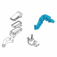 OEM 1992 Ford E-150 Econoline Club Wagon Air Intake Coupling Diagram - F5UZ9B659HA