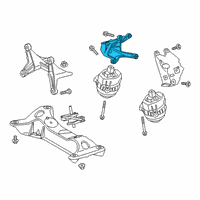 OEM 2022 Toyota GR Supra Mount Bracket Diagram - 12311-WAA01