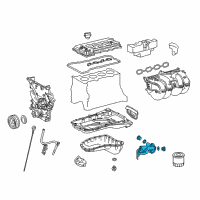 OEM Toyota Filter Housing Diagram - 15609-75070