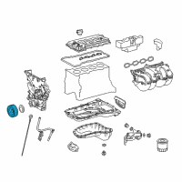 OEM 2014 Toyota Tacoma Crankshaft Damper Diagram - 13408-75050