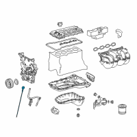 OEM Toyota Tacoma Dipstick Diagram - 15301-75130