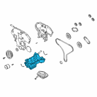 Genuine Toyota Oil Pan diagram