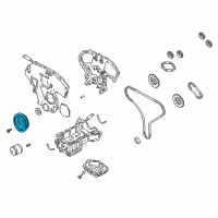 OEM 1999 Infiniti I30 Pulley-Crankshaft Diagram - 12303-31U1A