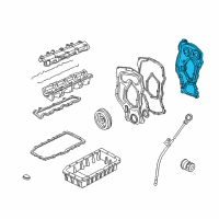 OEM 2001 Chevrolet Cavalier Housing Asm-Timing Chain Diagram - 24576060