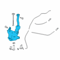 OEM 2018 Acura RLX Tank, Washer Diagram - 76841-TY2-003