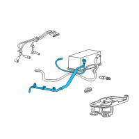 OEM 1989 Chevrolet Camaro Positive Cable Diagram - 12157335