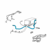 OEM Oldsmobile Cutlass Calais Cable Asm Batt To Frame Grd Negative Diagram - 8907034