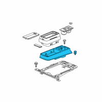 OEM 2011 Honda Element Console Assy., Center *NH167L* (GRAPHITE BLACK) Diagram - 83400-SCV-A51ZA