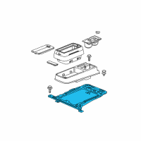 OEM 2009 Honda Element Frame, Center Console Diagram - 77295-SCV-A10ZZ