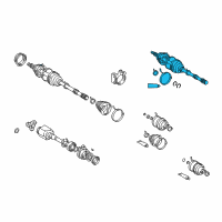 OEM Toyota RAV4 Outer Joint Assembly Diagram - 43470-49116