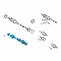 OEM Scion Inner Joint Assembly Diagram - 43040-28011