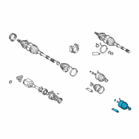 OEM 2005 Toyota Highlander Inner Boot Diagram - 04438-58030
