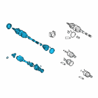 OEM Toyota RAV4 Axle Assembly Diagram - 43410-42070