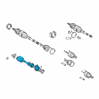 OEM 2012 Toyota RAV4 Shaft Bearing Housing Diagram - 43045-64020