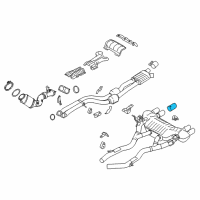 OEM BMW Tailpipe Trim, Black Chrome Diagram - 18-10-7-853-892