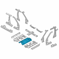 OEM 2014 Hyundai Veloster Panel Assembly-Center Floor, Center Diagram - 65113-2V010