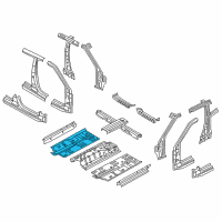 OEM Hyundai Veloster Panel Assembly-Center Floor Side, R Diagram - 65120-2V010