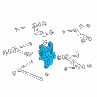 OEM 2008 Lexus LS600h Carrier Sub-Assy, Rear Axle, RH Diagram - 42304-50100