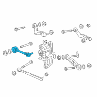 OEM 2013 Lexus LS460 Rear Upper Control Arm Assembly Diagram - 48710-50100