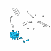 OEM 2008 Lexus LS600h Jar Assy, Windshield Washer Diagram - 85355-50080