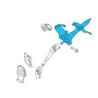 OEM 2013 Toyota Yaris Steering Column Diagram - 45250-52764