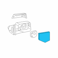 OEM 2010 Ford Explorer Mirror Glass Diagram - 6L2Z-17K707-F