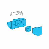 OEM Ford Explorer Sport Trac Mirror Assembly Diagram - 6L2Z-17682-BAA