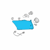 OEM 2007 Dodge Caliber HEADLAMP Right Diagram - 5303738AJ