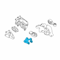 OEM Nissan Sentra Engine Mounting, Rear Right Diagram - 11332-3DD0B