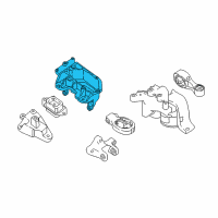 OEM 2016 Nissan Juke Engine Mounting Support, Left Diagram - 11254-1KG0A