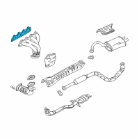 OEM Chrysler Sebring Gasket-Exhaust Manifold Diagram - MD181032