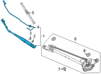 OEM 2022 Honda Civic ARM, WSW Diagram - 76600-T20-A01