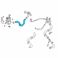 OEM 2019 Toyota RAV4 Upper Hose Diagram - 16572-F0090