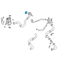 OEM 2022 Lexus ES300h Gasket, Water Inlet Diagram - 16326-47020