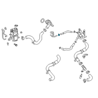 OEM Lexus NX450h+ Clip, Hose Diagram - 96138-41501