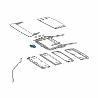 OEM 2016 Lexus ES350 Gear Assembly, Sliding Roof Diagram - 63260-33130