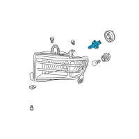 OEM 2008 Honda Ridgeline Bulb, Headlight (Hb2) (12V 60/55W) Diagram - 33115-SJC-A01