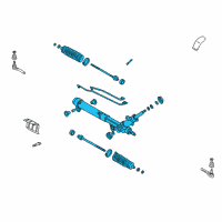 OEM 2003 Pontiac Aztek Gear Kit, Steering (Remanufacture) Diagram - 19330442