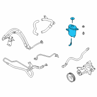 OEM BMW 750Li Power Steering Reservoir Diagram - 32-41-6-799-590