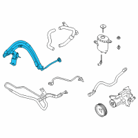 OEM BMW 550i Return Pipe Diagram - 32-41-6-797-306