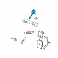 OEM 2014 Honda CR-Z Coil Assembly, Plug To Diagram - 30520-RB0-S01