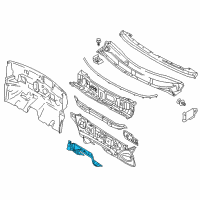 OEM 2013 Nissan Versa INSULATOR-Dash, Lower Front Diagram - 67810-9KA0A