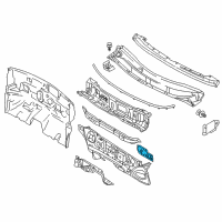 OEM 2018 Nissan Versa Note INSULATOR-Dash Lower, RH Diagram - 67896-9KA0A